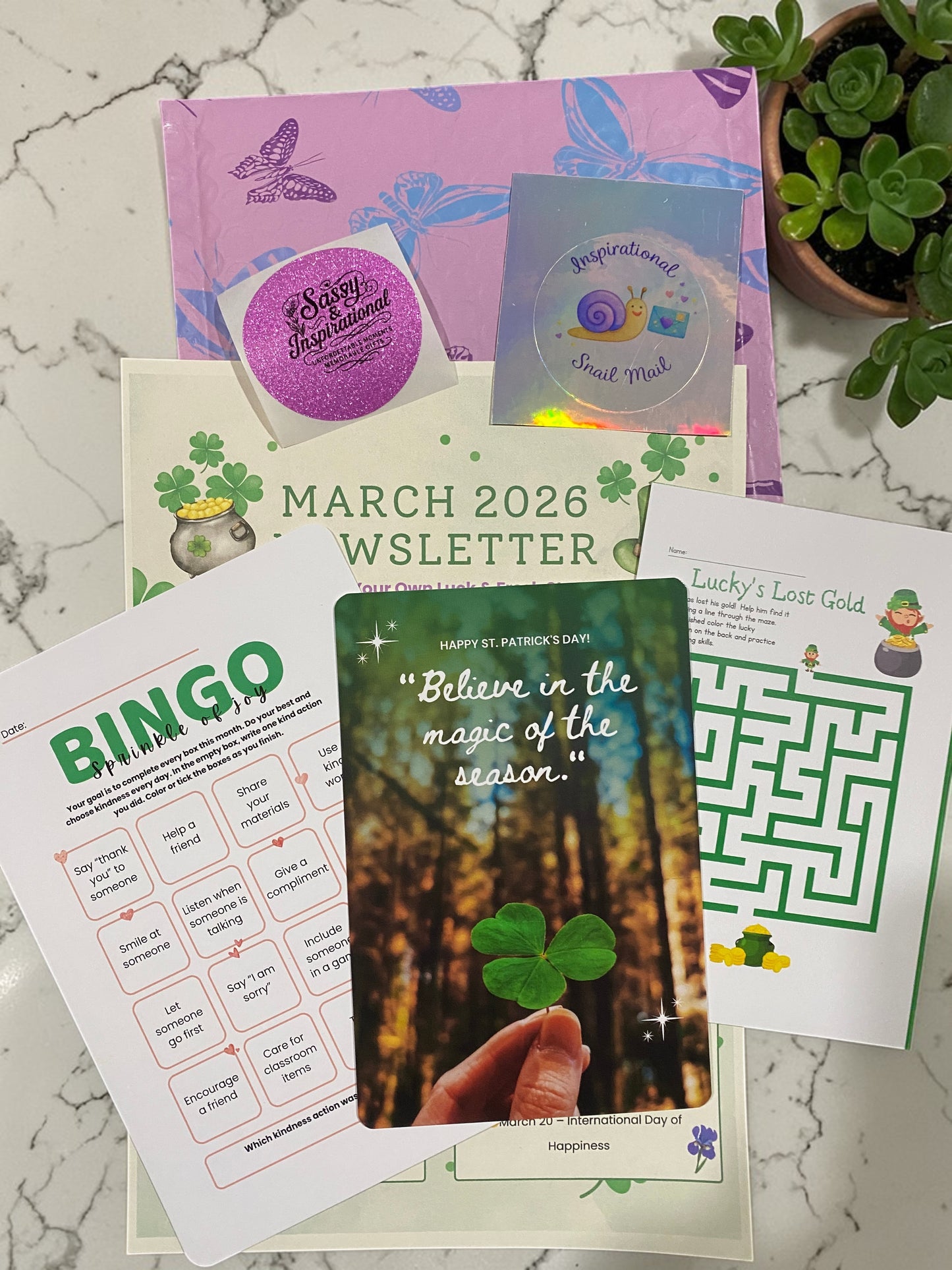 Inspirational Snail Mail Subscription – Premier Subscription