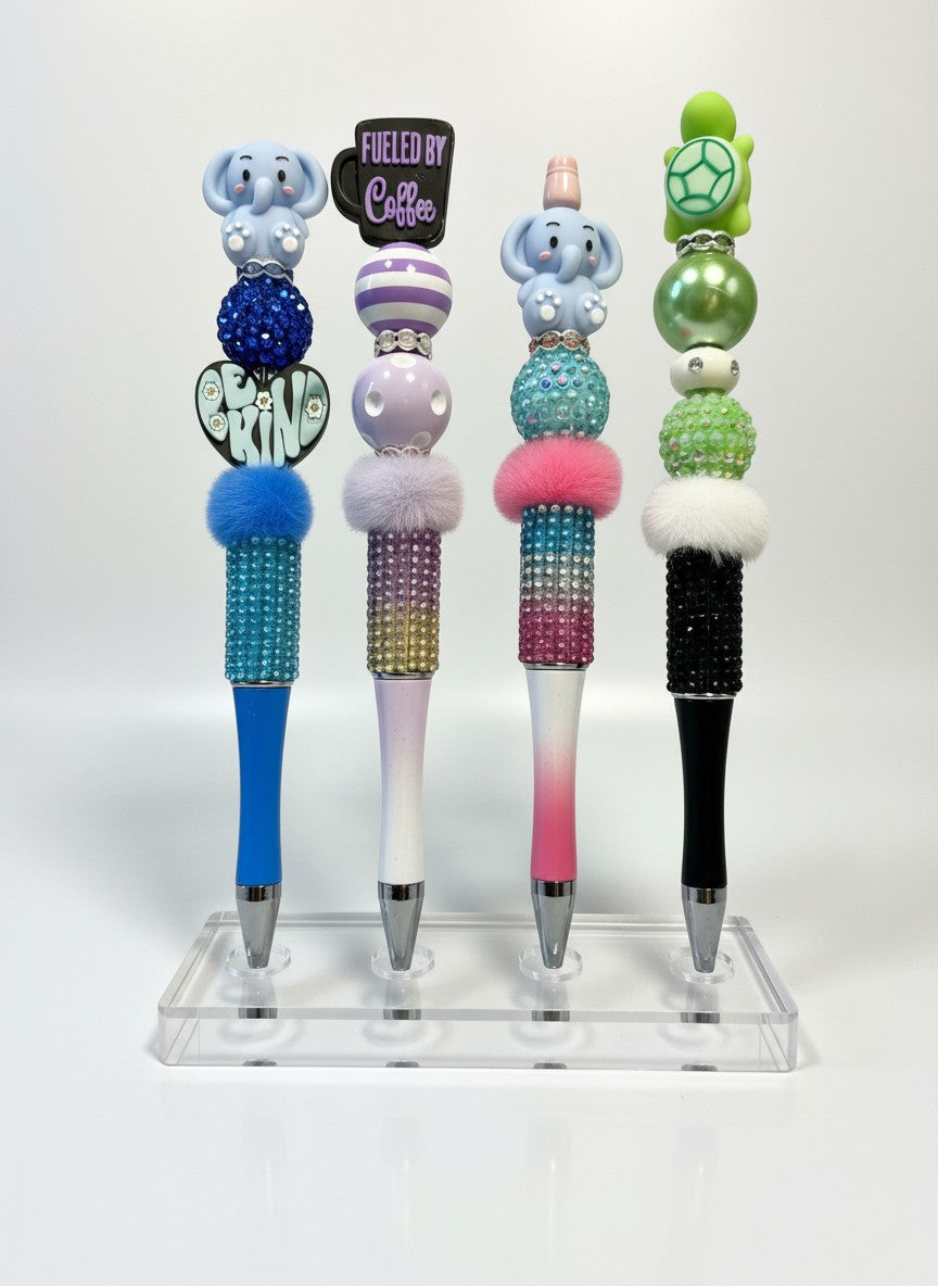 Animal Bling Pen | Handmade Decorative Glitter Pen with 2 Refills