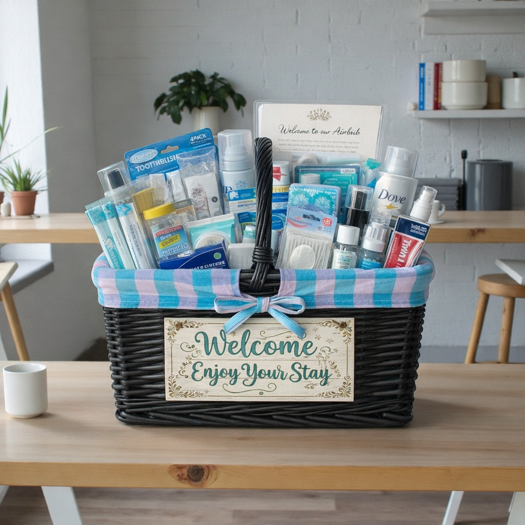 The Signature Welcome Basket for Airbnb Guests | Premium Amenity Gift
