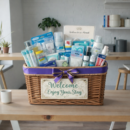 The Signature Welcome Basket for Airbnb Guests | Premium Amenity Gift