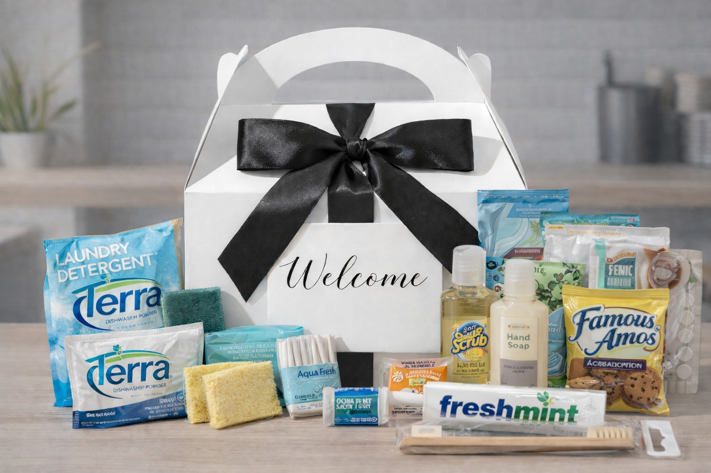 Basic Welcome Amenity Box | Apartment Move-In Essentials