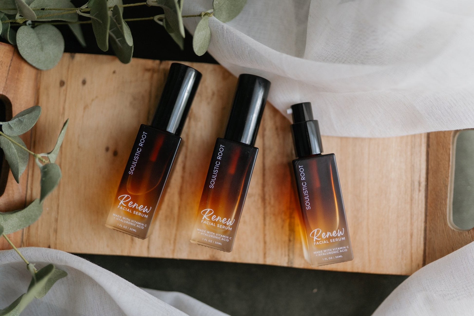 Renew Facial Serum – Hydrating Vitamin C + Hyaluronic Acid Skincare-4