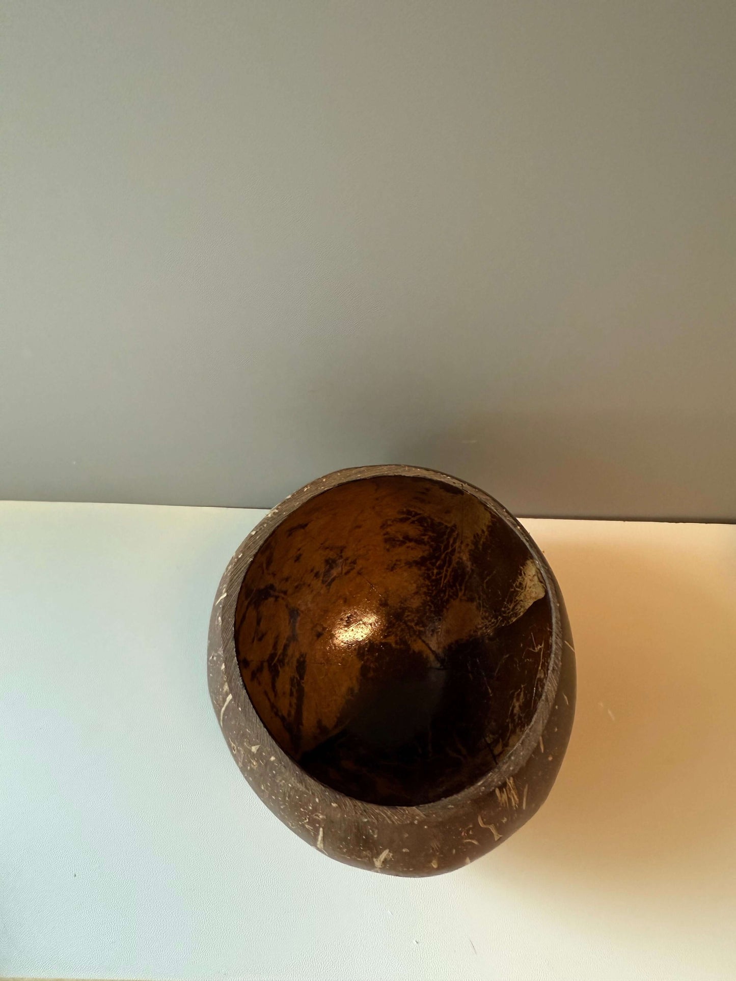 Natural Coconut Shell Bowl – Ideal for Candle Making or Rustic Home Decor