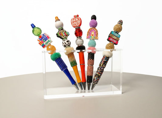 Teacher Bling Pen | Handmade Decorative Glitter Pen with 2 Refills