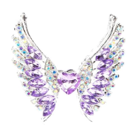 Luxe Wing Bling Pen with 2 Refills | Handmade Rhinestone Decorative Pen