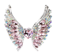 Luxe Wing Bling Pen with 2 Refills | Handmade Rhinestone Decorative Pen