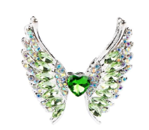 Luxe Wing Bling Pen with 2 Refills | Handmade Rhinestone Decorative Pen