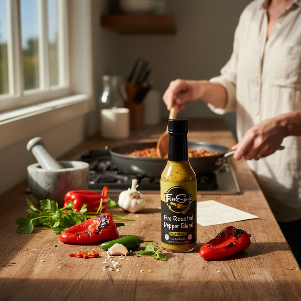 Fire Roasted Pepper Blend Hot Sauce