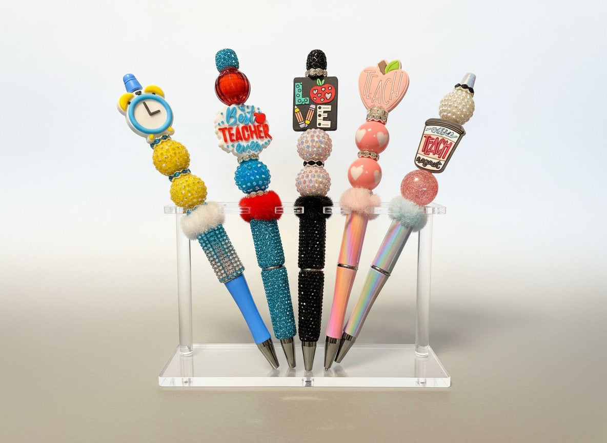 Teacher Bling Pen | Handmade Decorative Glitter Pen with 2 Refills
