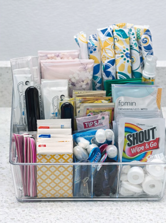 Guest Amenity Organizer Tray | Essential Welcome Supplies for Stays