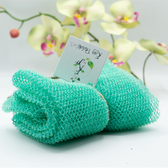 Kay Pedals Mesh Exfoliating Shower Sponge