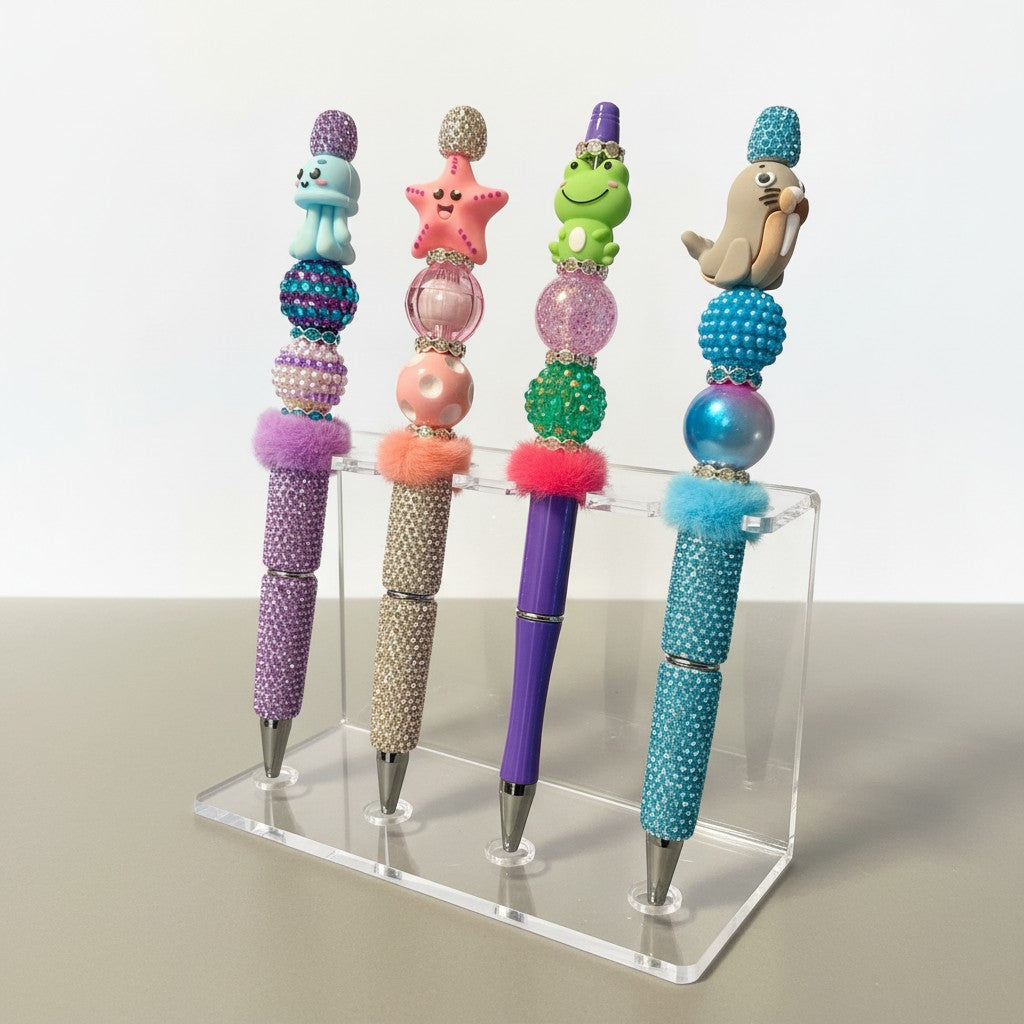 Under the Sea Bling Pen with 2 Refills | Handmade Ocean Glitter Pen